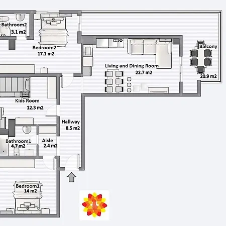 Apartament Colorful Sea View